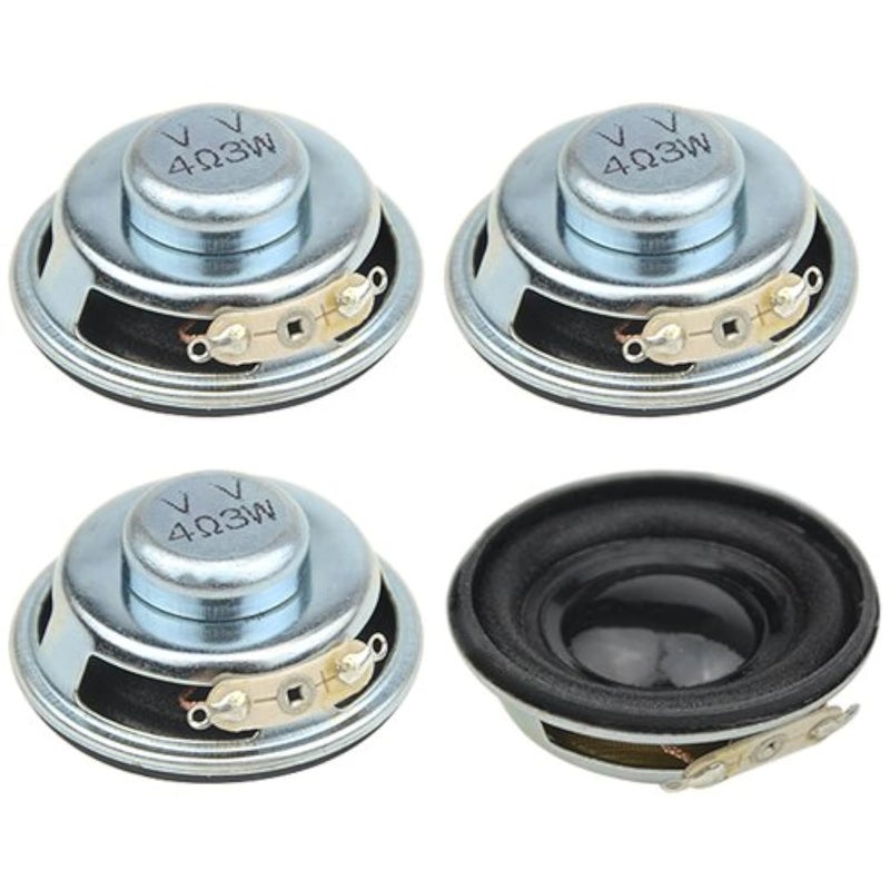 WMYCONGCONG 4 PCS 1.5" 4ohm 3W Full Range Audio Speaker Stereo Woofer Loudspeaker for Arduino and DIY Speaker, Color Random - Image 1
